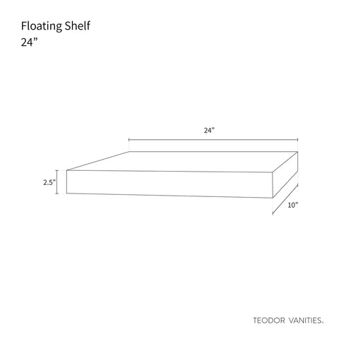 American Black Walnut Floating Shelf Teodor Bathroom Vanity Canada