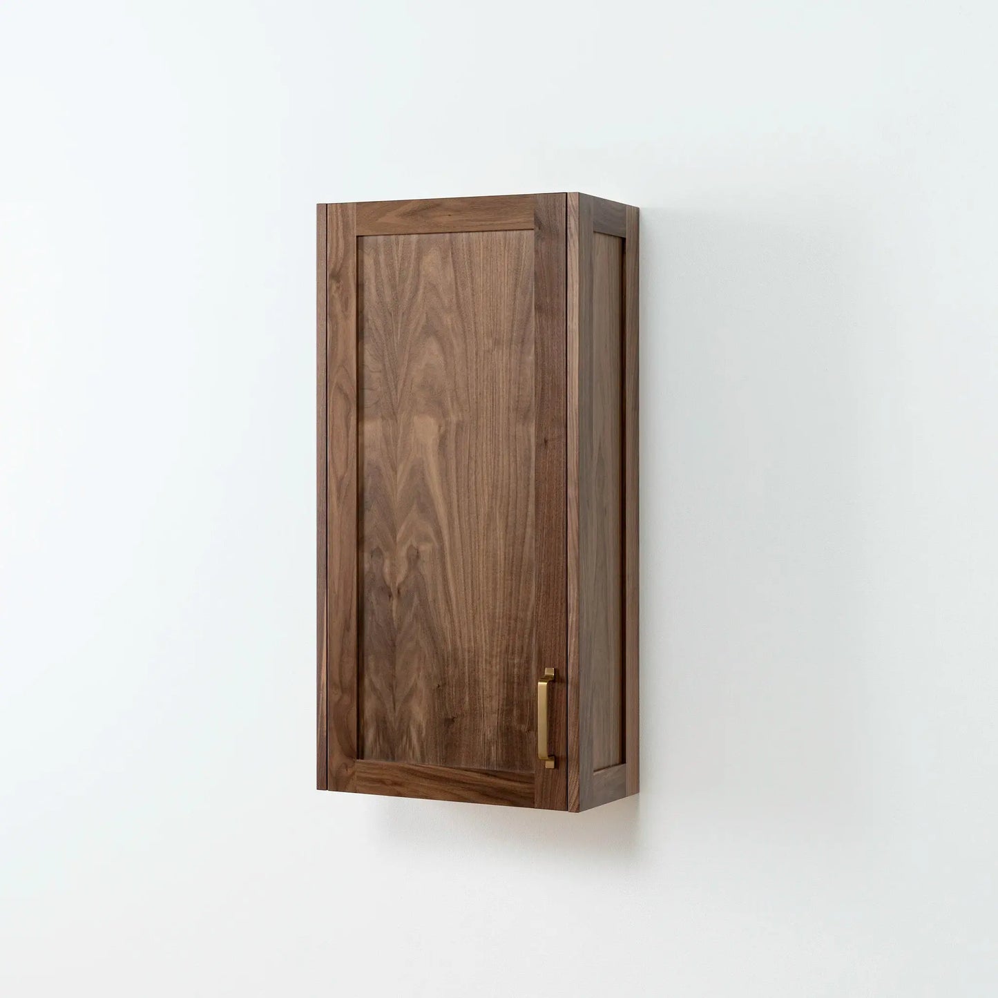 Bridgeport American Black Walnut Wall Cabinet - Teodor Vanities