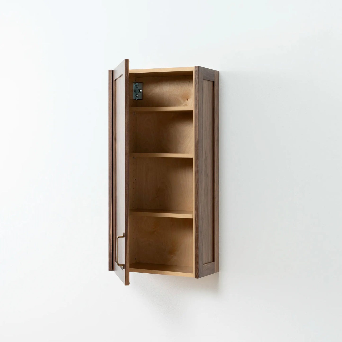 Bridgeport American Black Walnut Wall Cabinet - Teodor Vanities