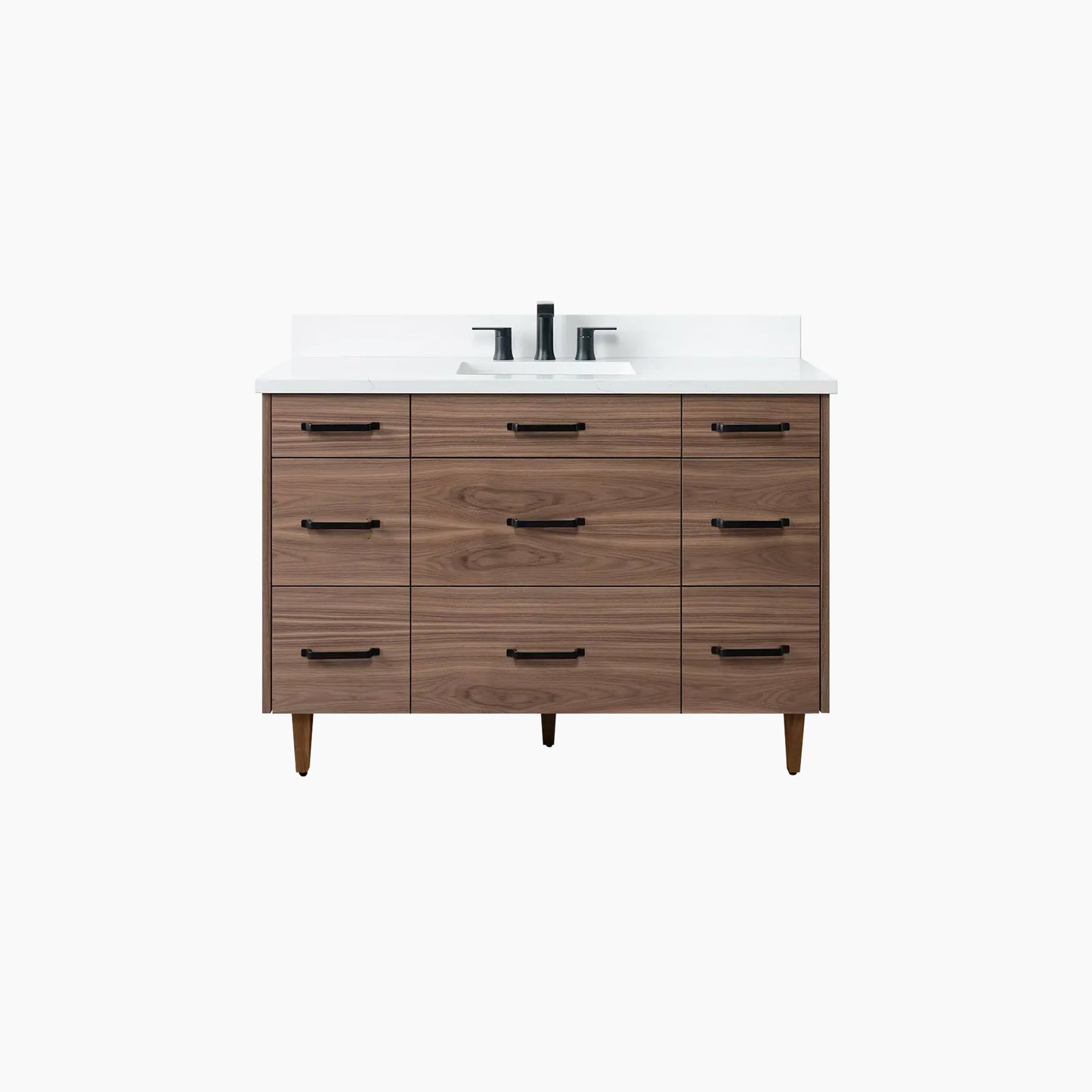 Asher 48" American Black Walnut Bathroom Vanity