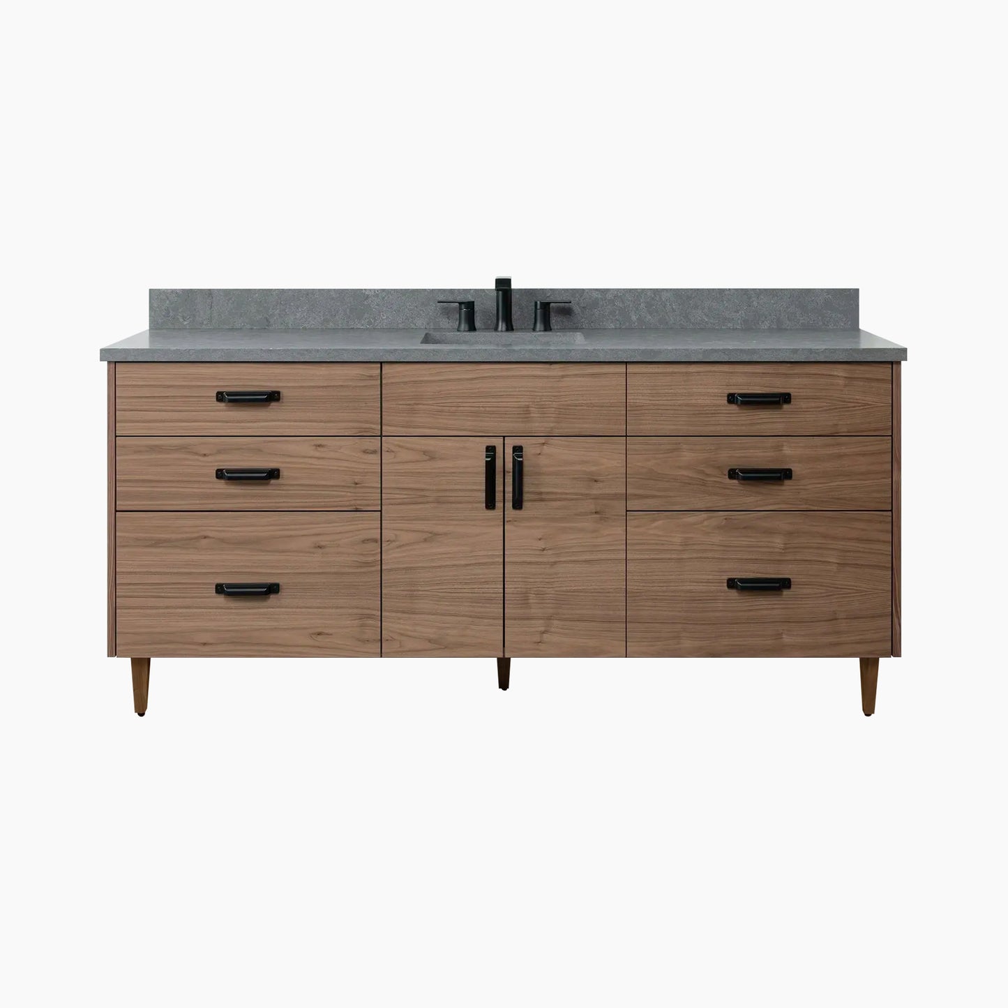 Austin 72" American Black Walnut Bathroom Vanity