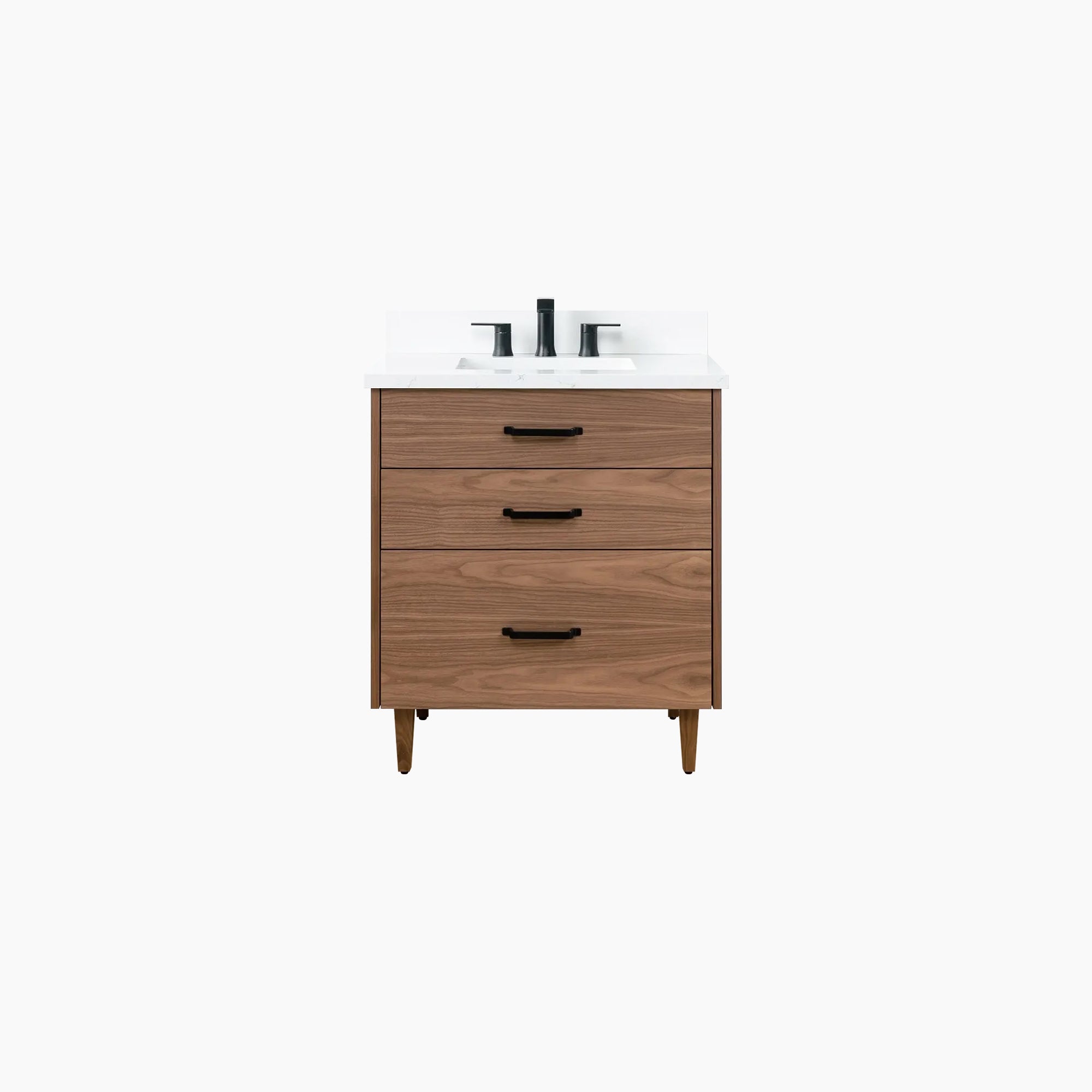 Austin SLIM 30 American Black Walnut Bathroom Vanity