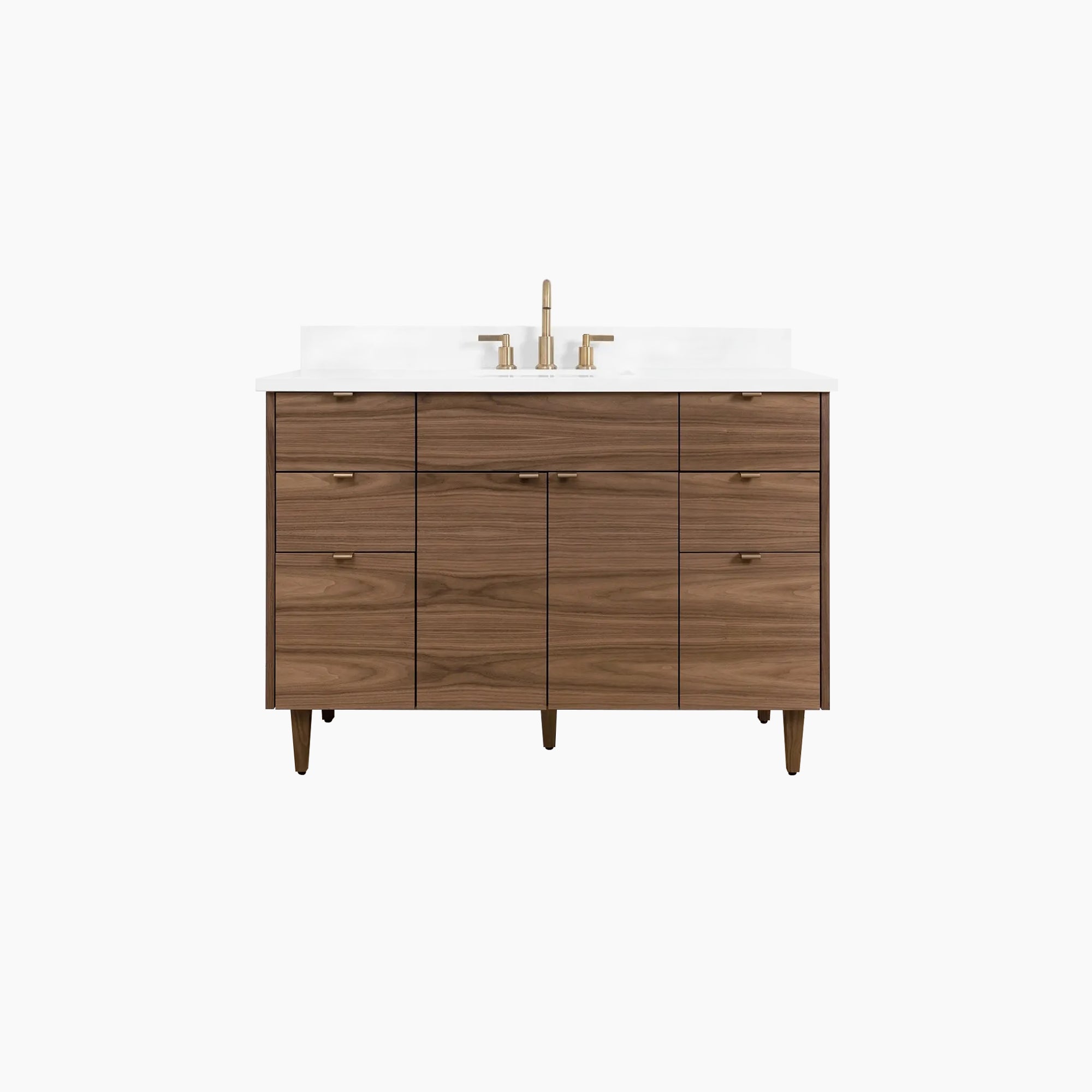 Austin SLIM 48 American Black Walnut Bathroom Vanity