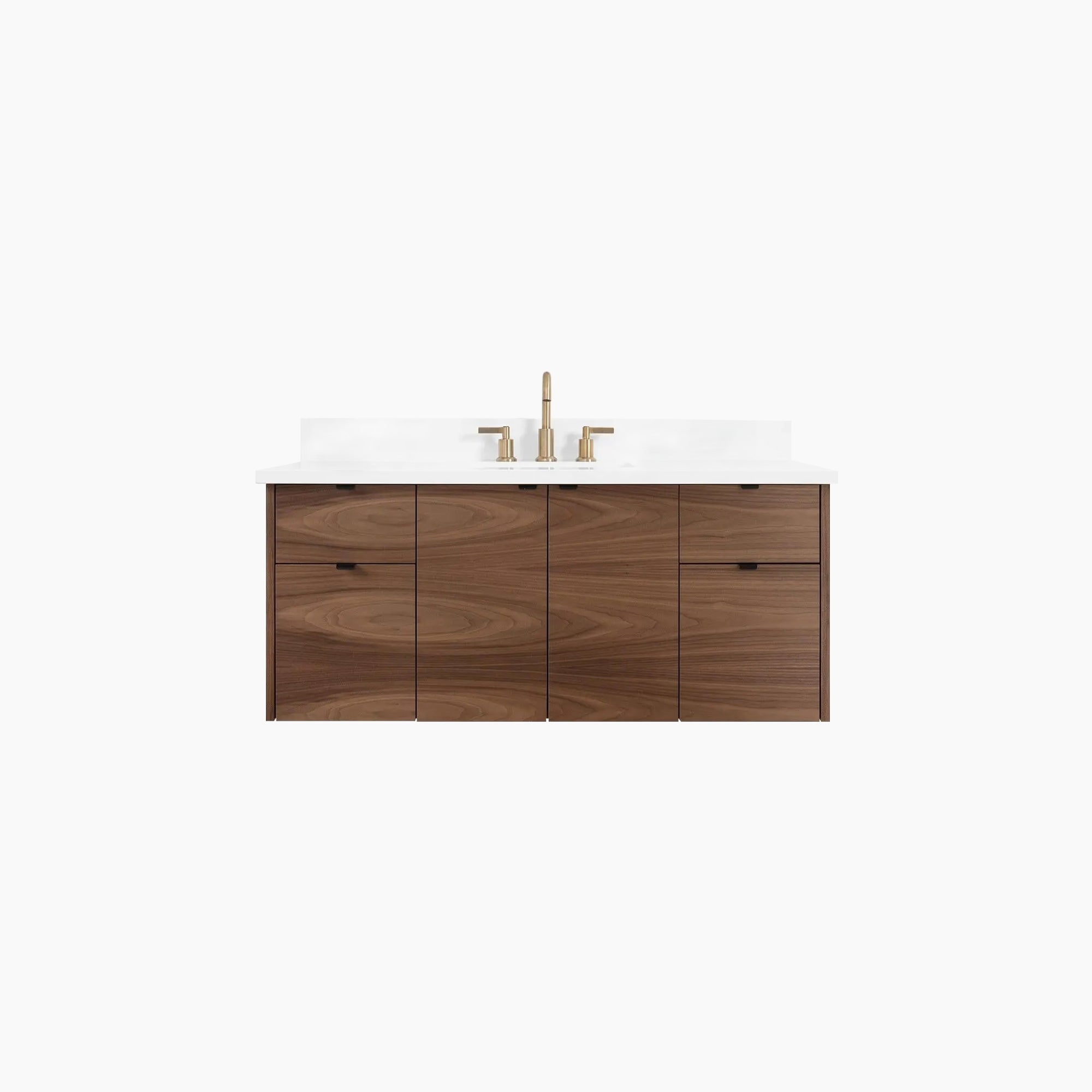 Austin SLIM 48 Wall Mount American Black Walnut Bathroom Vanity