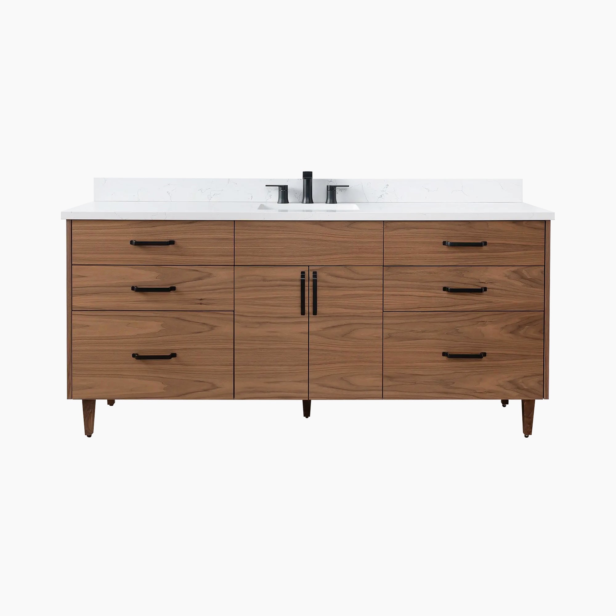 Austin SLIM 72 American Black Walnut Bathroom Vanity