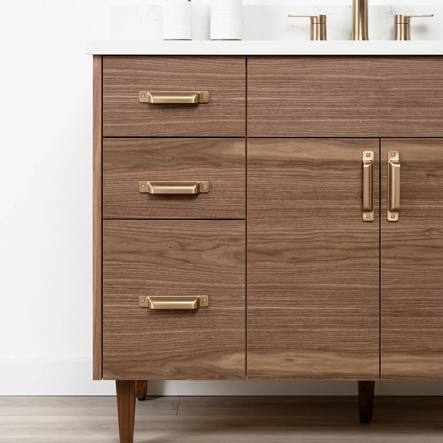 Austin Stainless SLIM 48" American Black Walnut Bathroom Vanity Teodor Bathroom Vanity Canada