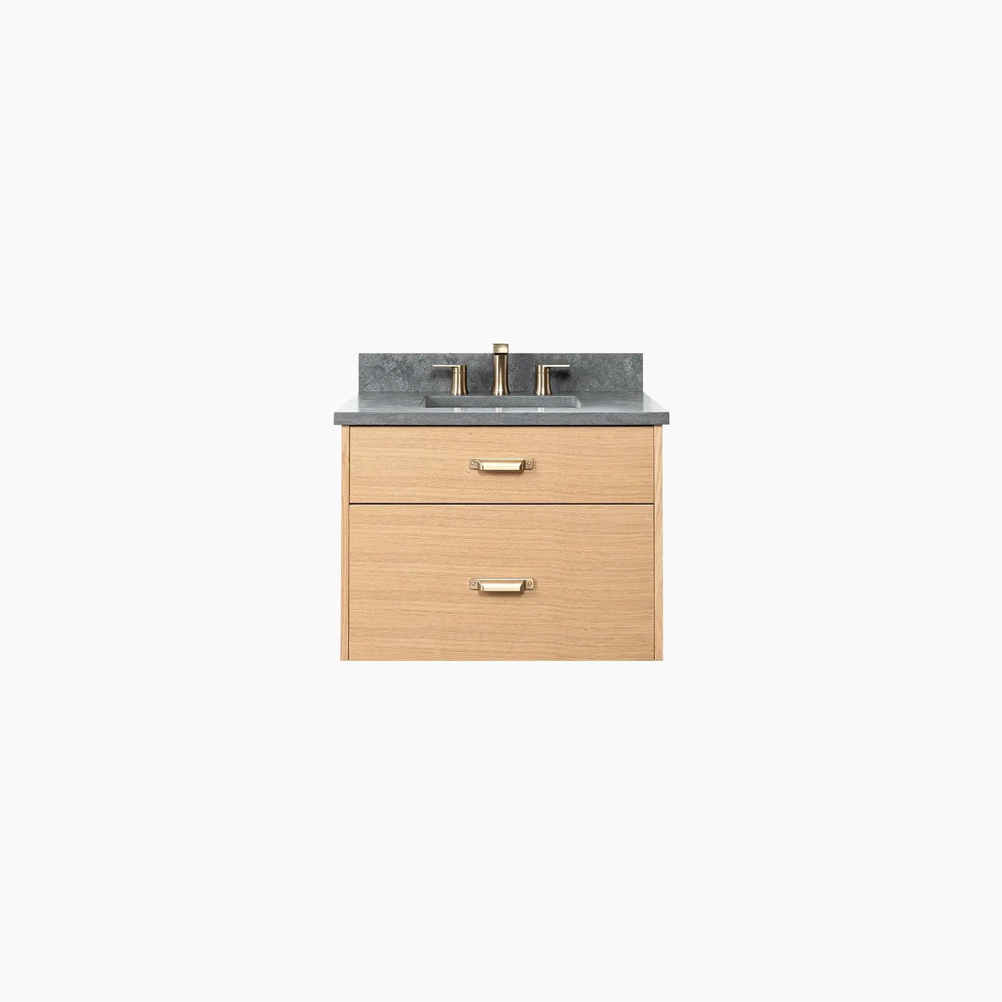 Ashbury SLIM 30" Wall Mount Natural White Oak Bathroom Vanity - All Drawers Teodor Bathroom Vanity Canada
