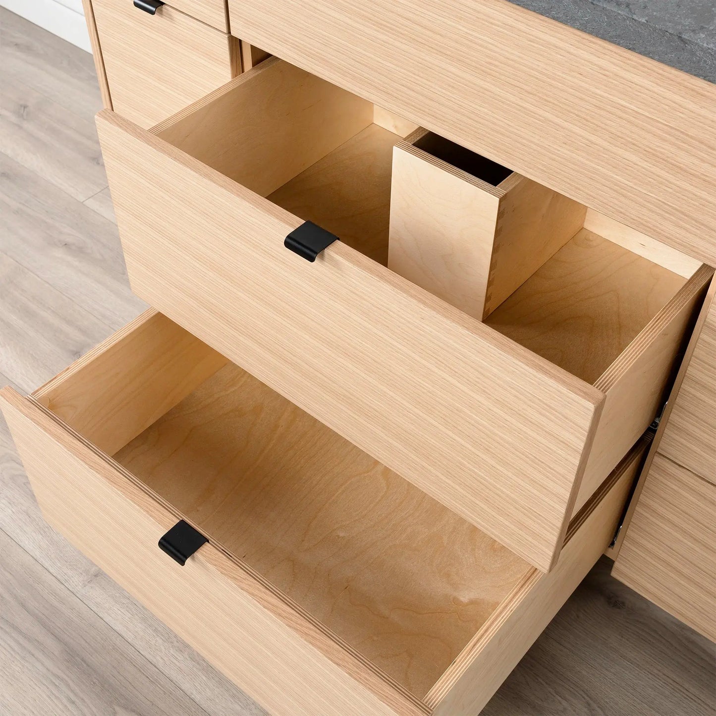 Ashbury SLIM 48" Natural White Oak Bathroom Vanity - All Drawers Teodor Bathroom Vanity Canada