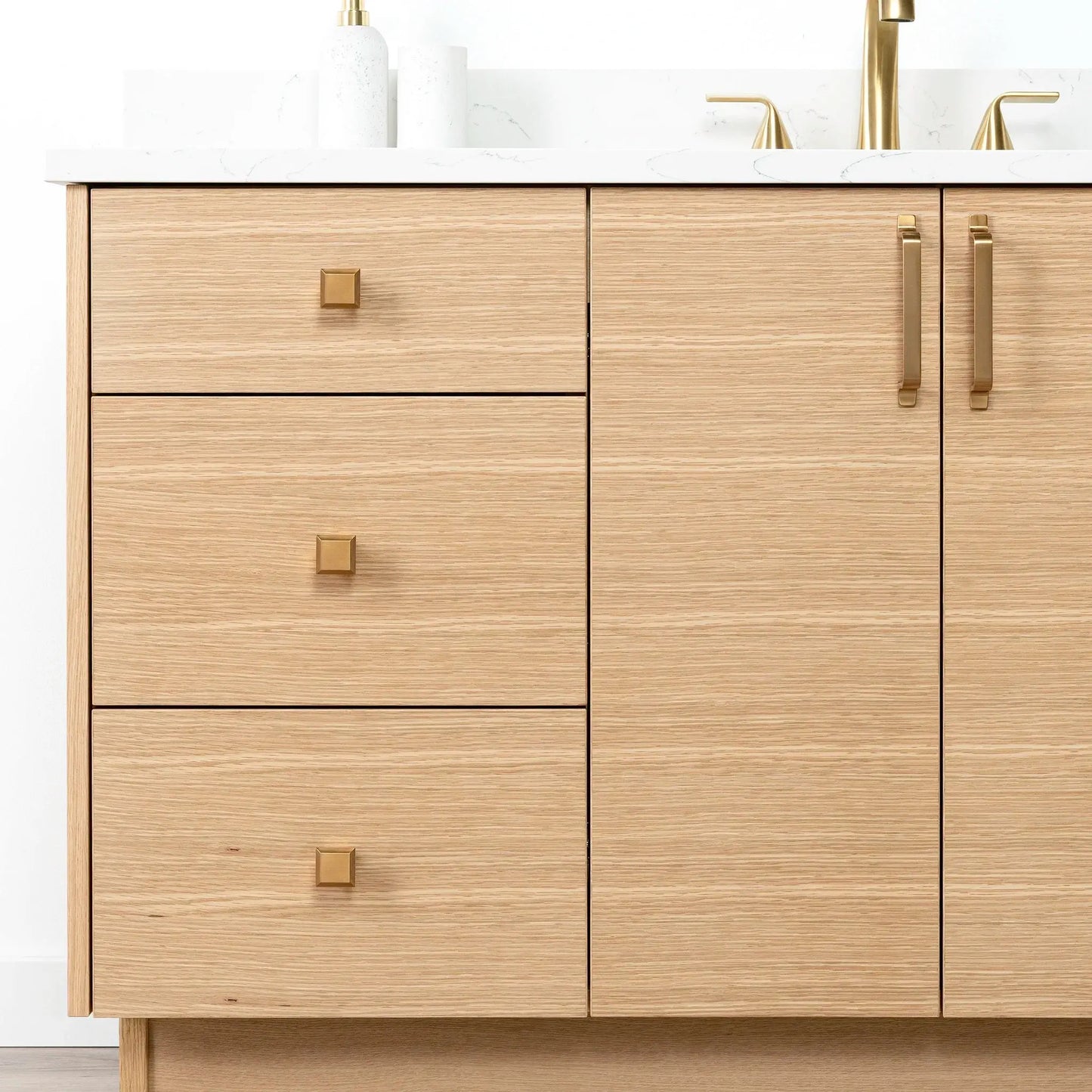 Ashbury SLIM 60" Natural White Oak Bathroom Vanity Teodor Bathroom Vanity Canada