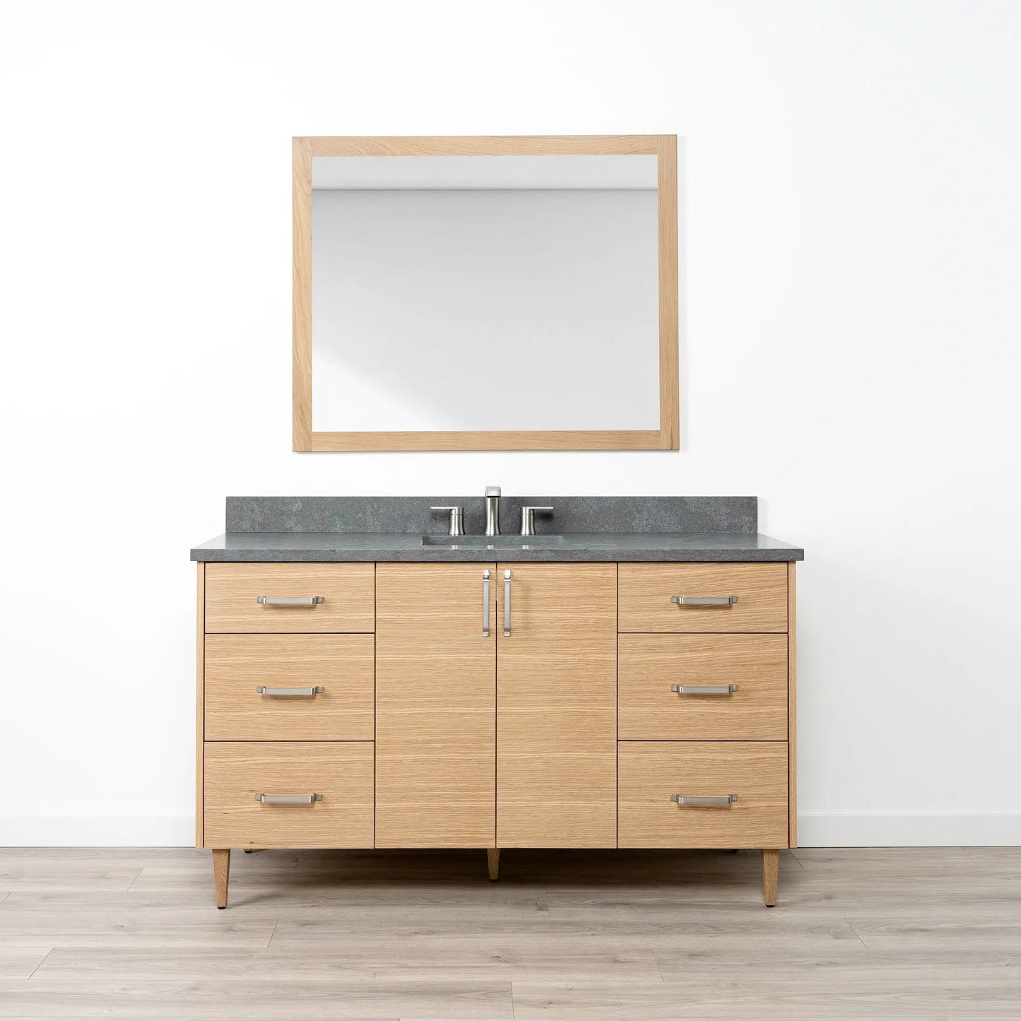 Ashbury SLIM 60" Natural White Oak Bathroom Vanity Teodor Bathroom Vanity Canada