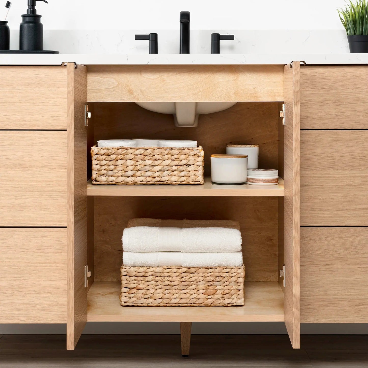 Ashbury SLIM 72" Natural White Oak Bathroom Vanity Teodor Bathroom Vanity Canada