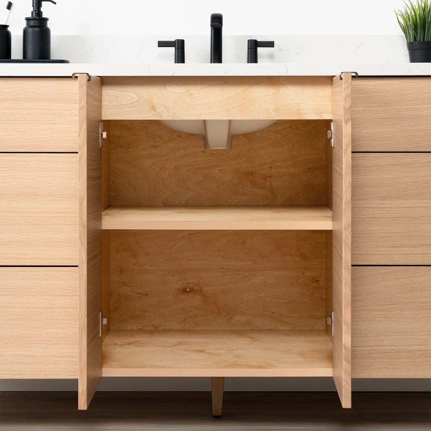 Ashbury SLIM 72" Natural White Oak Bathroom Vanity Teodor Bathroom Vanity Canada