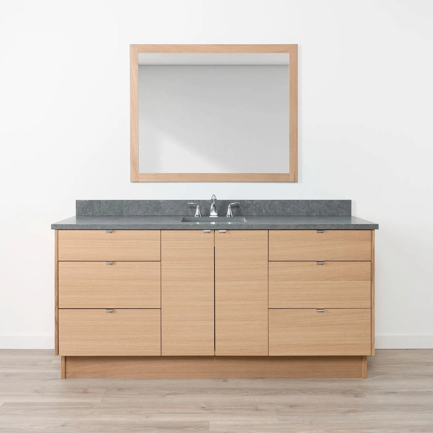 Ashbury SLIM 72" Natural White Oak Bathroom Vanity Teodor Bathroom Vanity Canada