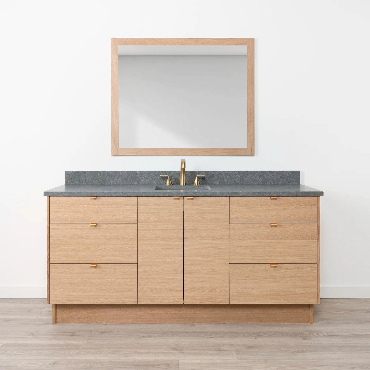 Ashbury SLIM 72" Natural White Oak Bathroom Vanity Teodor Bathroom Vanity Canada