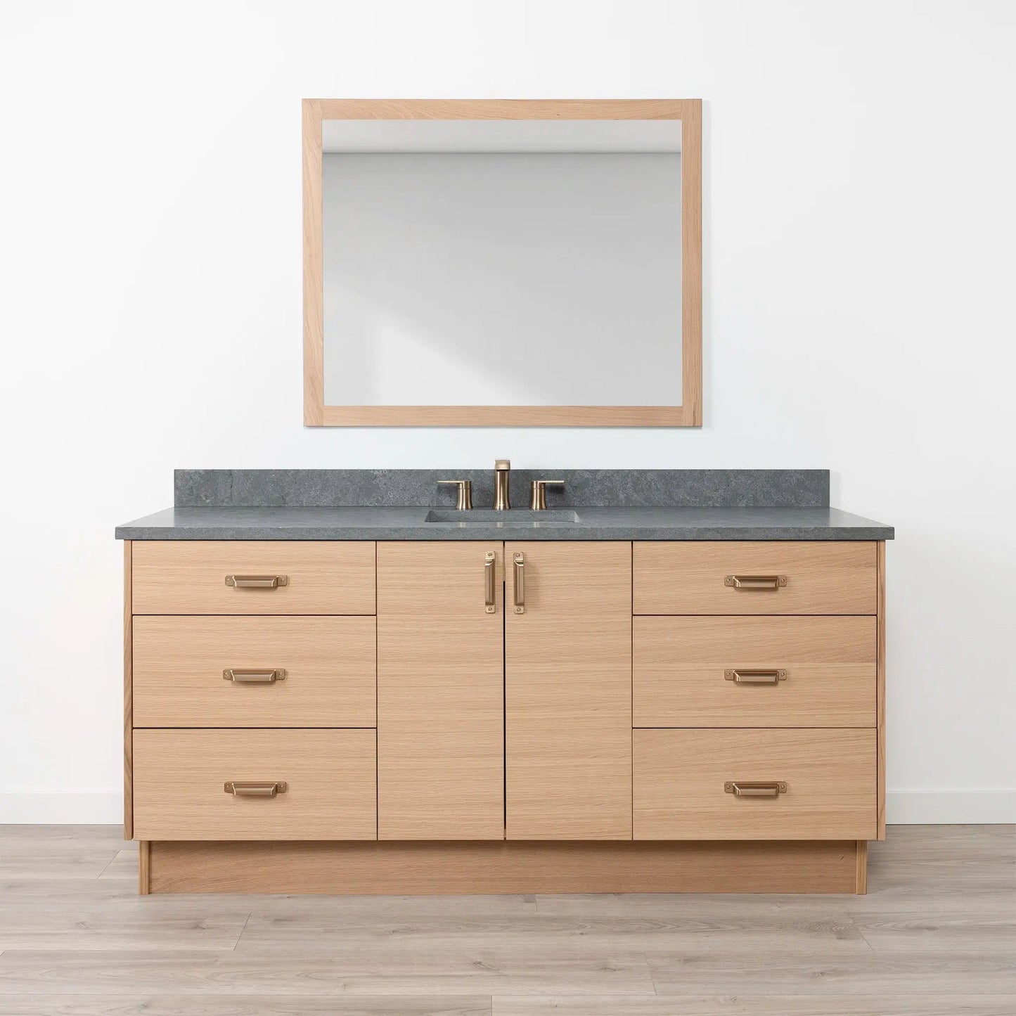 Ashbury SLIM 72" Natural White Oak Bathroom Vanity Teodor Bathroom Vanity Canada