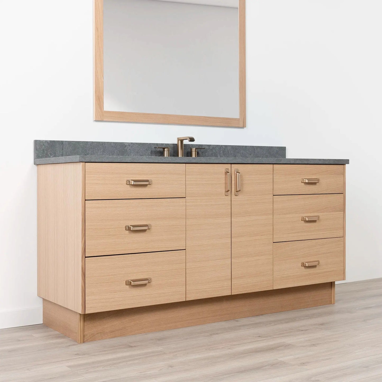 Ashbury SLIM 72" Natural White Oak Bathroom Vanity Teodor Bathroom Vanity Canada