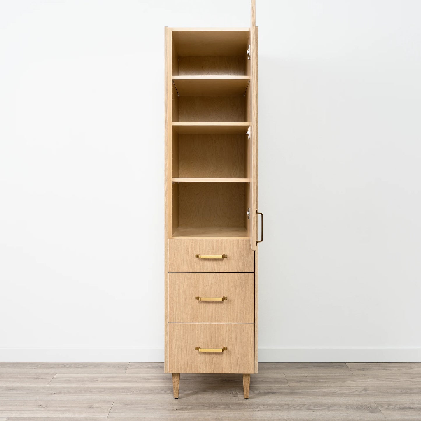 Ashbury Natural White Oak Linen Cabinet