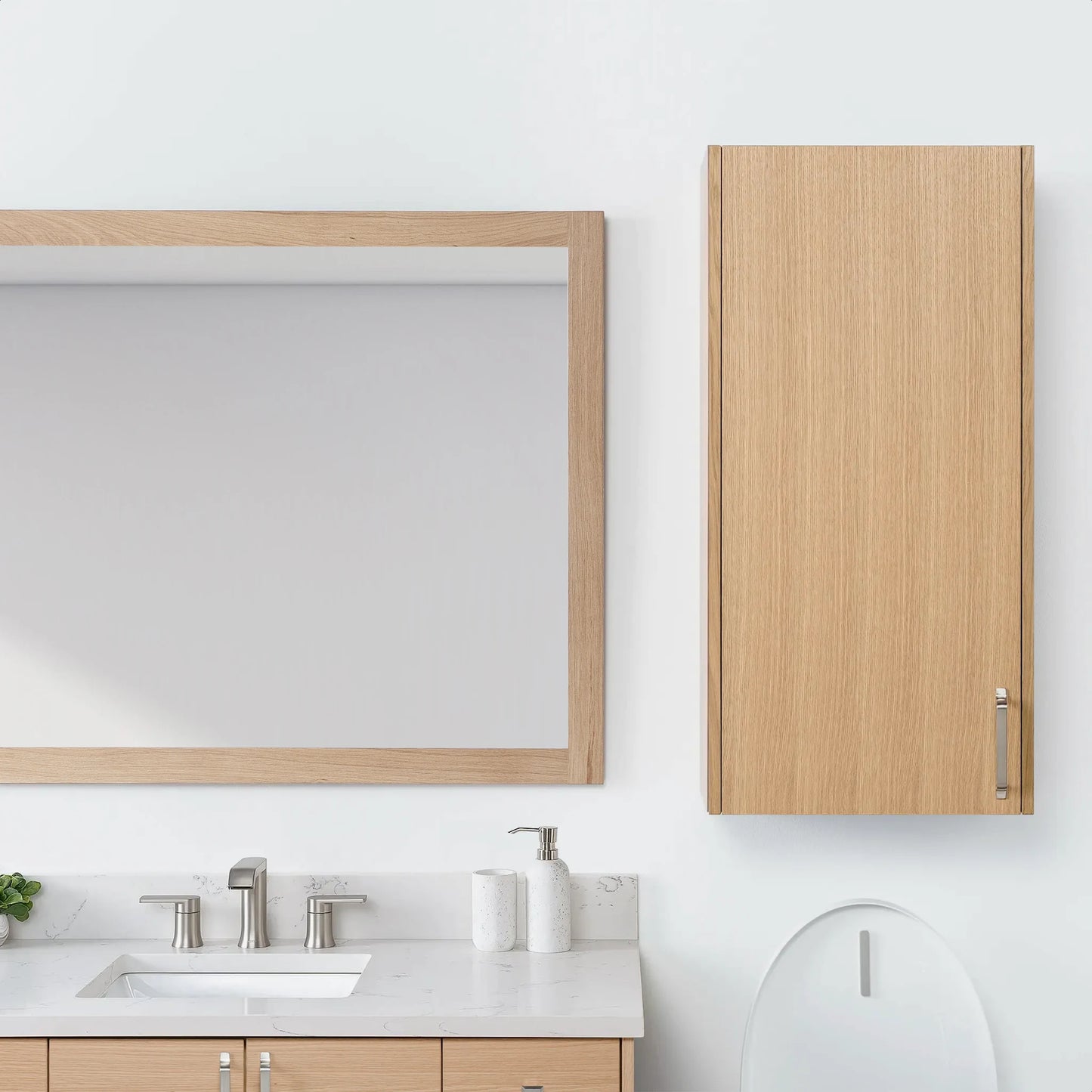 Ashbury Natural White Oak Wall Cabinet