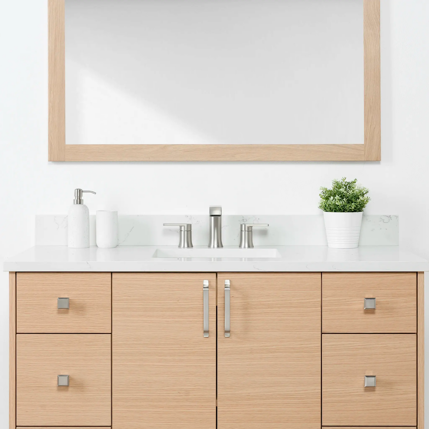Ashbury SLIM 48" Natural White Oak Bathroom Vanity Teodor Bathroom Vanity Canada