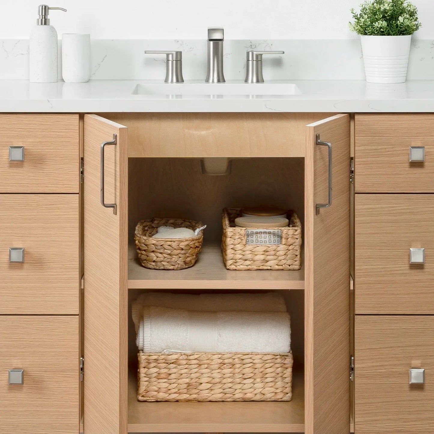 Ashbury SLIM 48" Natural White Oak Bathroom Vanity Teodor Bathroom Vanity Canada
