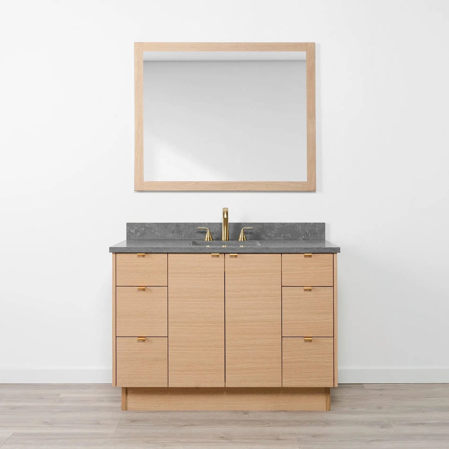 Ashbury SLIM 48" Natural White Oak Bathroom Vanity Teodor Bathroom Vanity Canada