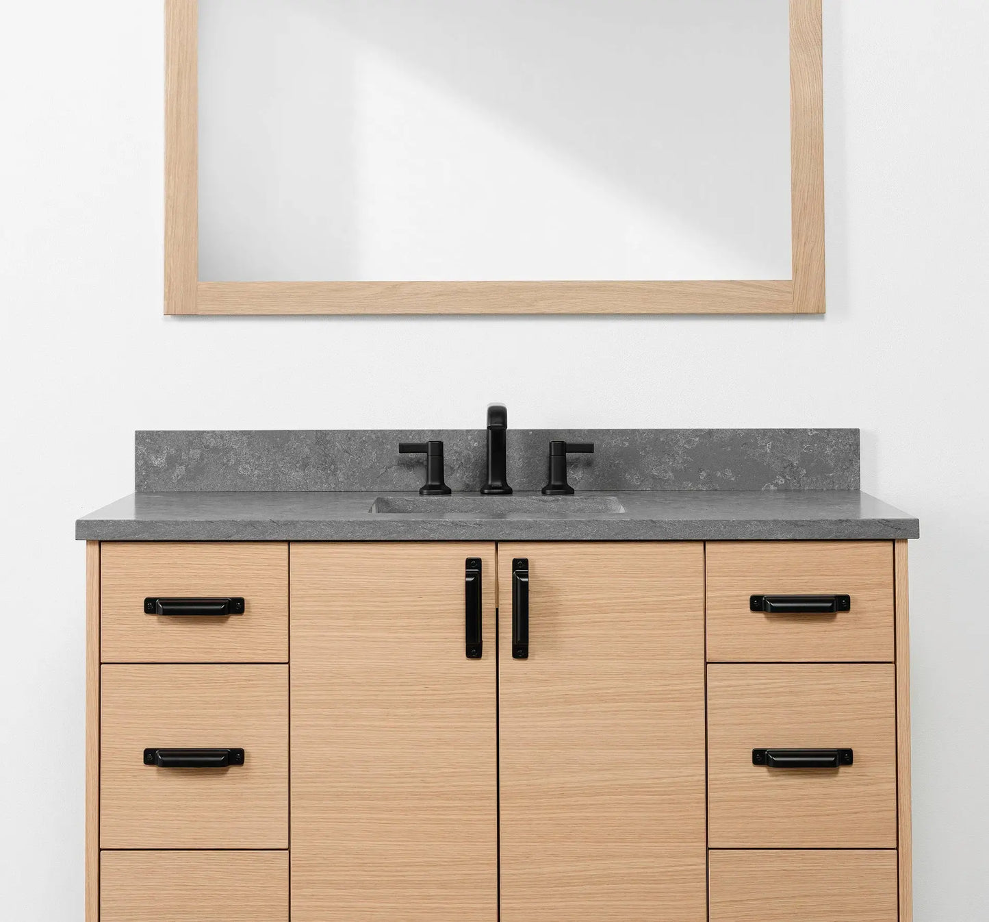 Ashbury SLIM 48" Natural White Oak Bathroom Vanity Teodor Bathroom Vanity Canada