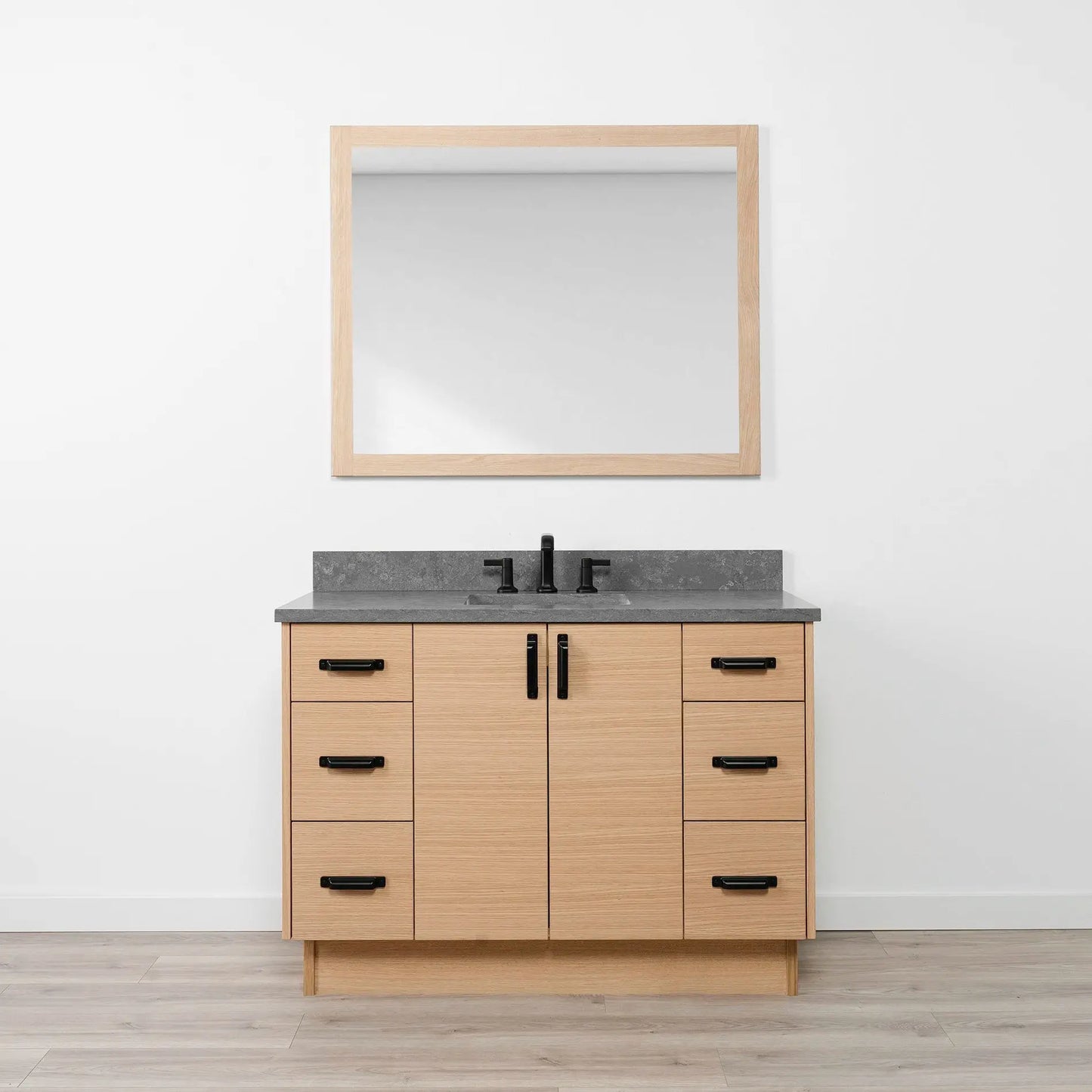 Ashbury SLIM 48" Natural White Oak Bathroom Vanity Teodor Bathroom Vanity Canada