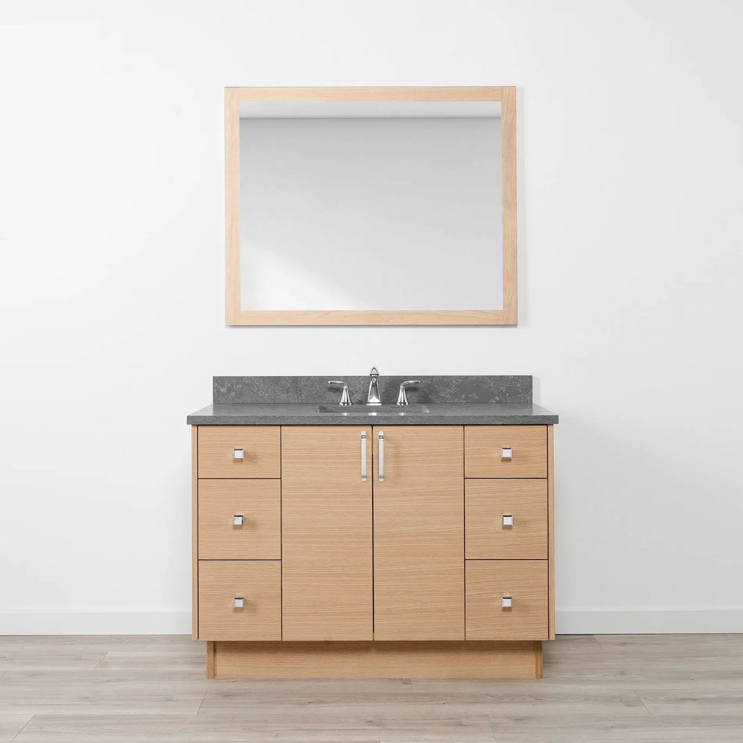 Ashbury SLIM 48" Natural White Oak Bathroom Vanity Teodor Bathroom Vanity Canada