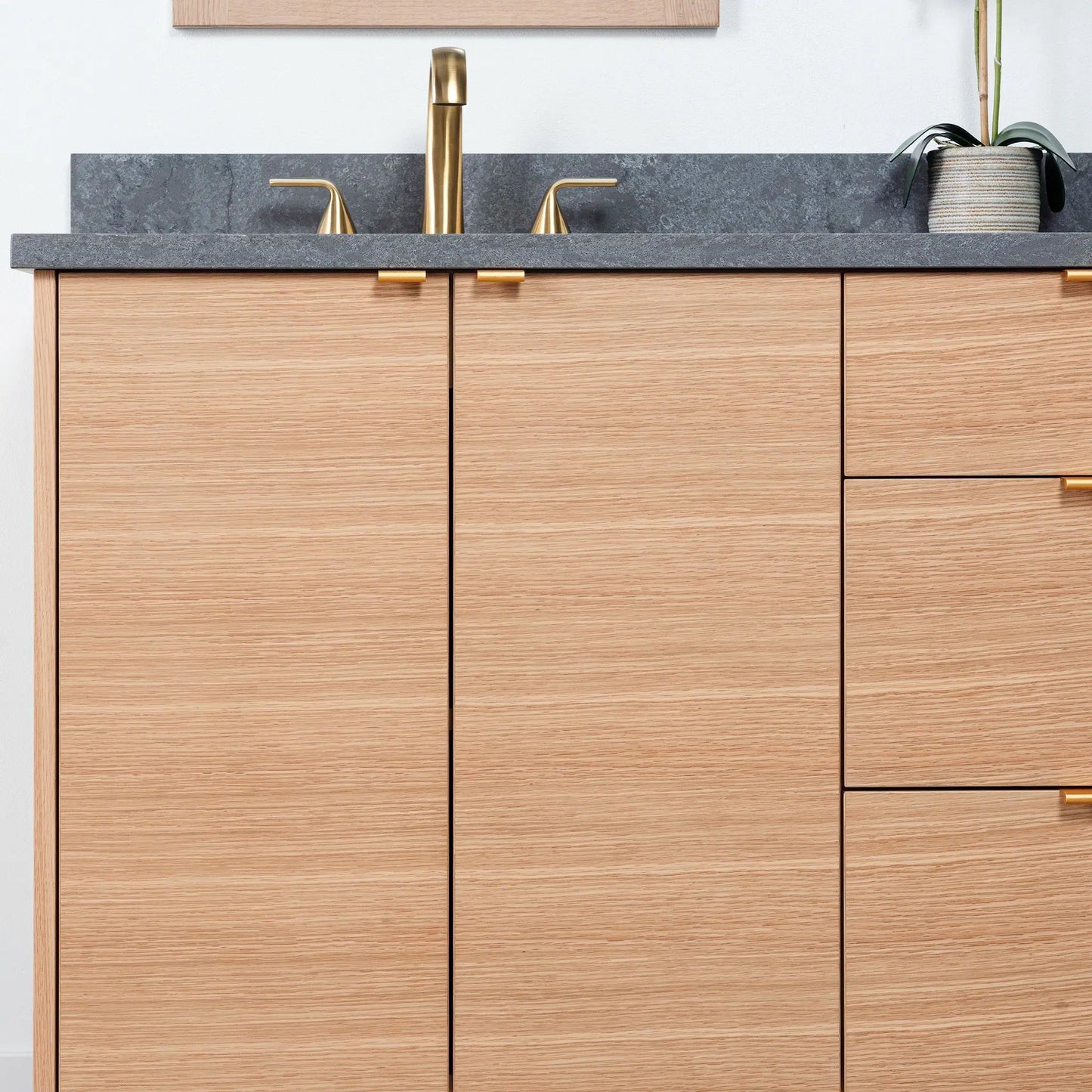 Ashbury SLIM 72" Natural White Oak Bathroom Vanity, Double Sink Teodor Bathroom Vanity Canada