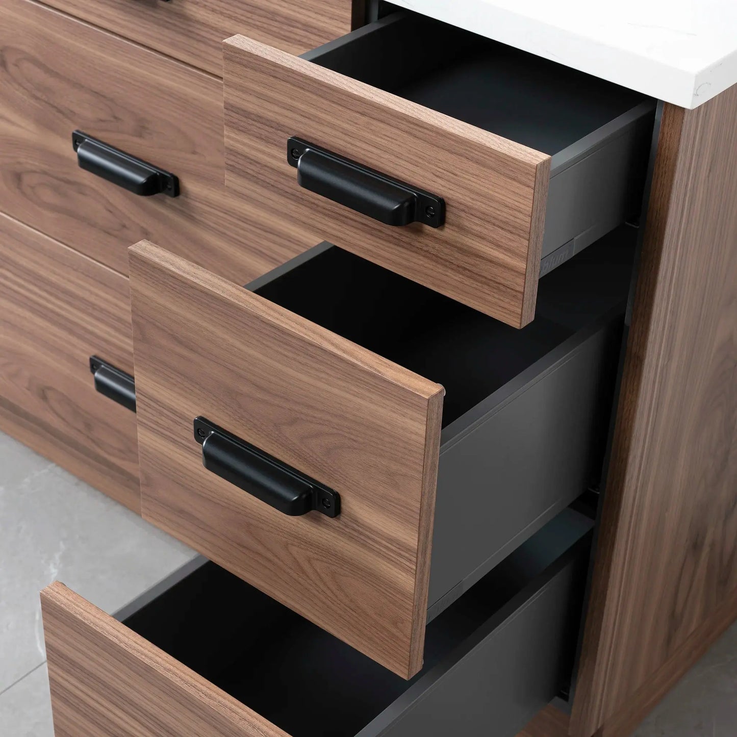 Asher 48", Teodor® Modern American Black Walnut Vanity Teodor Bathroom VanityCanada