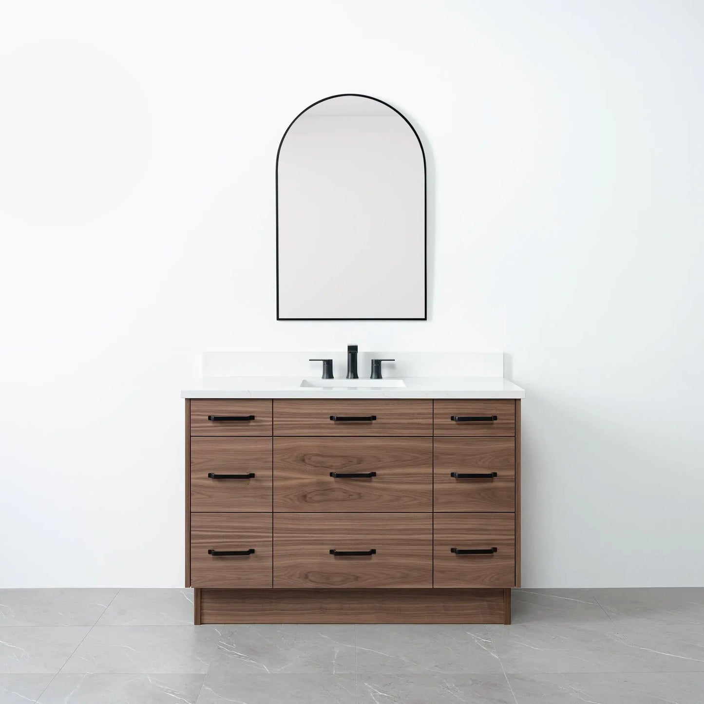Asher 48", Teodor® Modern American Black Walnut Vanity Teodor Bathroom VanityCanada