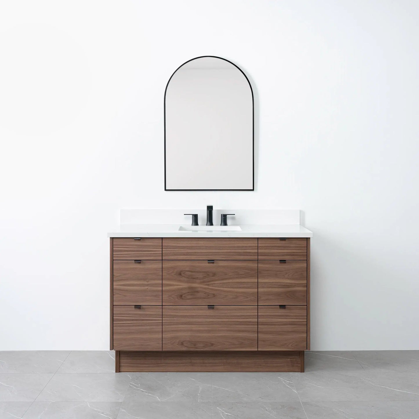 Asher 48", Teodor® Modern American Black Walnut Vanity Teodor Bathroom VanityCanada