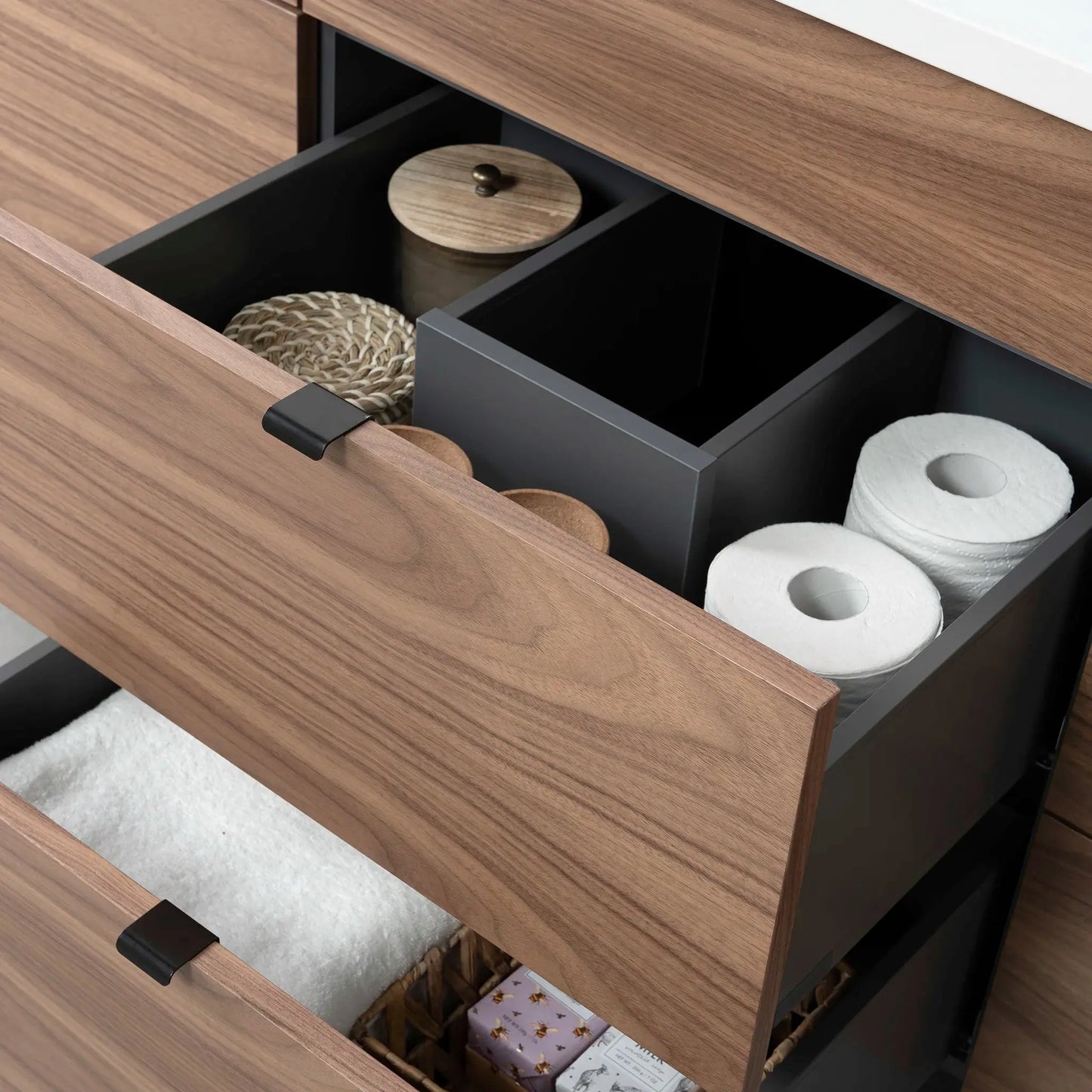 Asher 60", Teodor® Modern American Black Walnut Vanity Teodor Bathroom VanityCanada