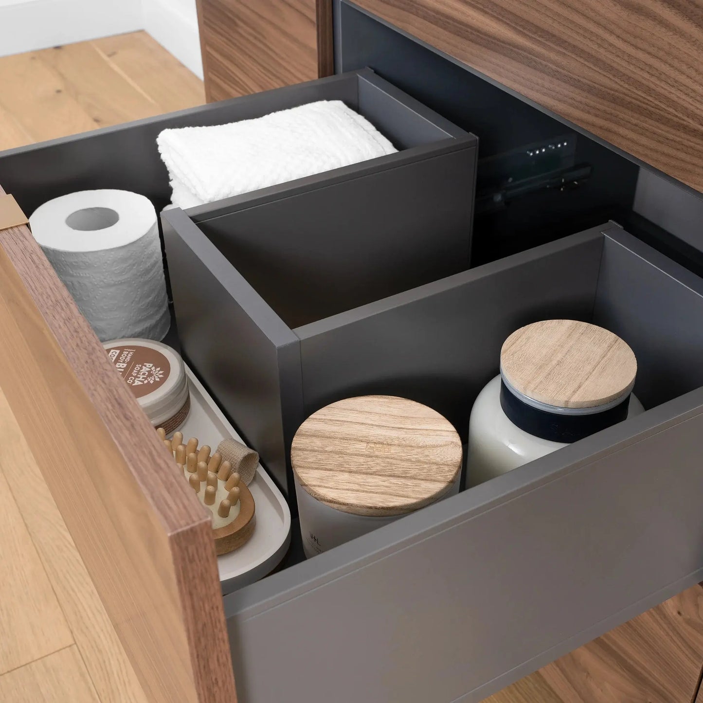 Asher SLIM, 48" Teodor® Modern American Black Walnut Vanity Teodor Bathroom VanityCanada