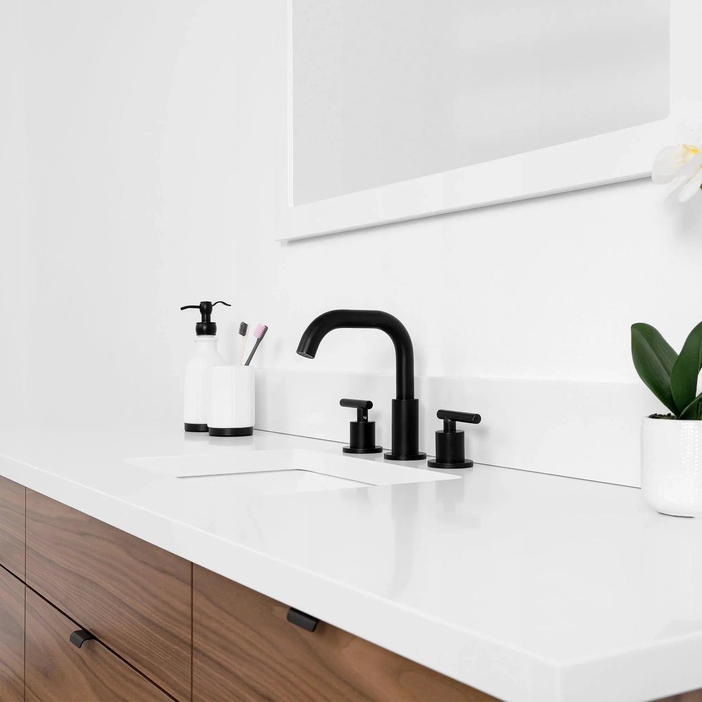 Asher SLIM, 60" Teodor® Modern American Black Walnut Vanity Teodor Bathroom VanityCanada