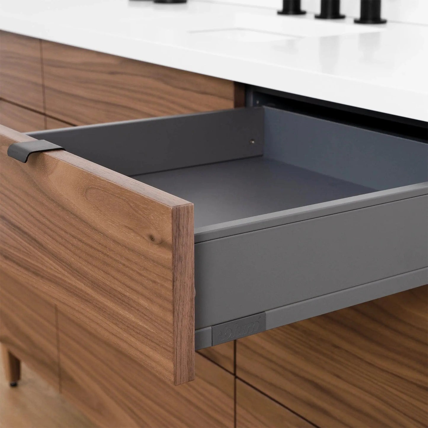 Asher SLIM, 60" Teodor® Modern American Black Walnut Vanity Teodor Bathroom VanityCanada