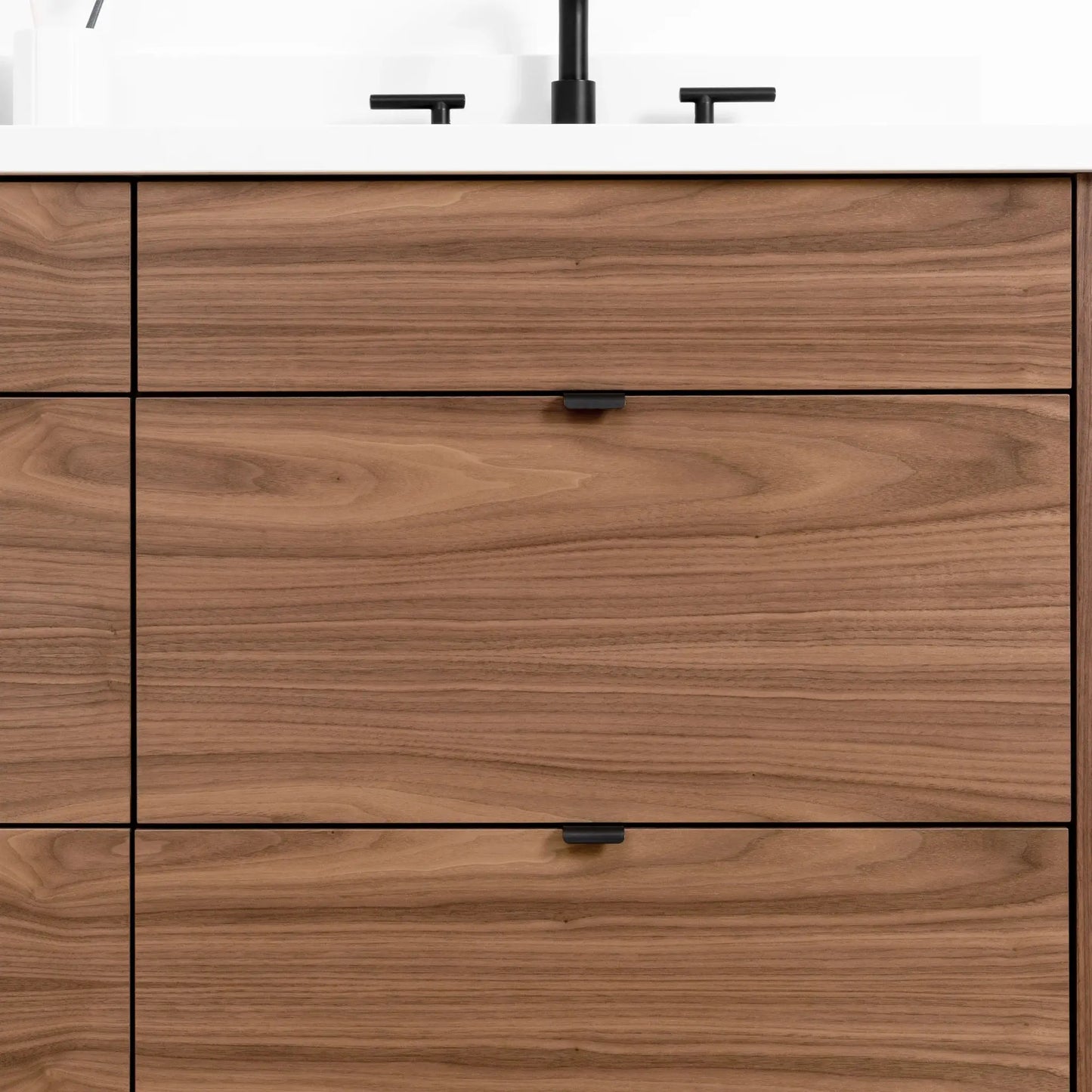 Asher SLIM, 60" Teodor® Modern American Black Walnut Vanity, Double Sink Teodor Bathroom VanityCanada