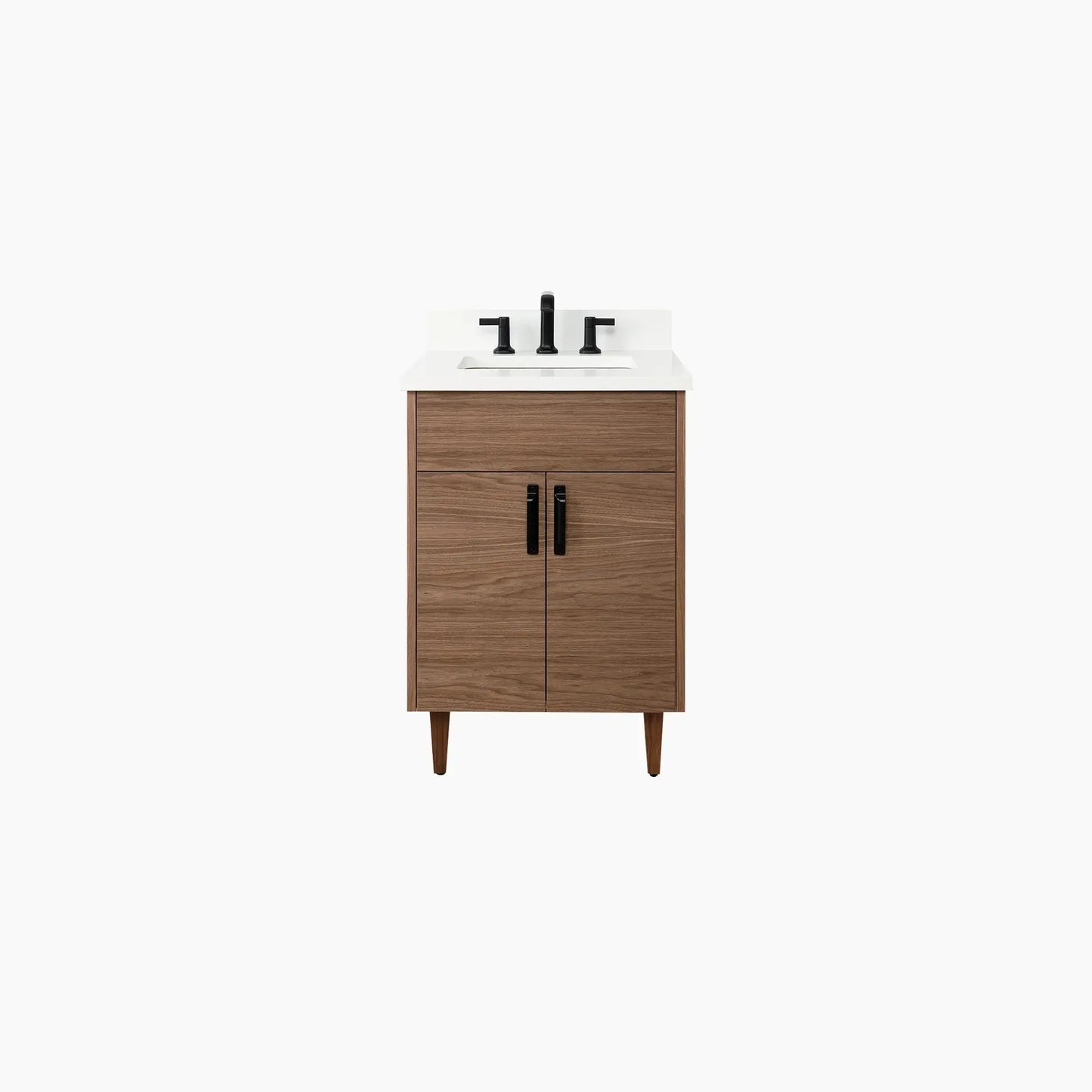 Austin SLIM 24" American Black Walnut Bathroom Vanity Teodor Bathroom Vanity Canada
