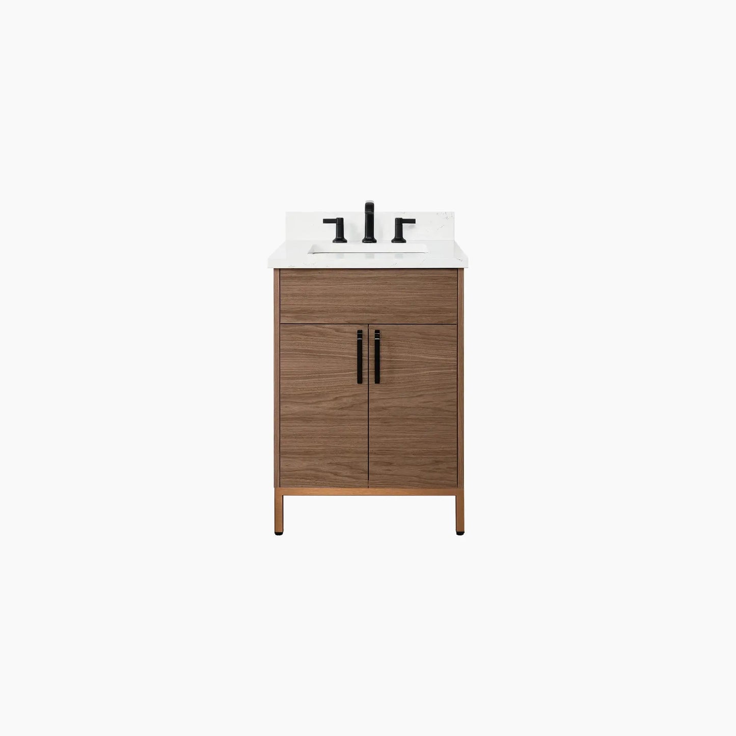 Austin SLIM 24" American Black Walnut Bathroom Vanity Teodor Bathroom Vanity Canada