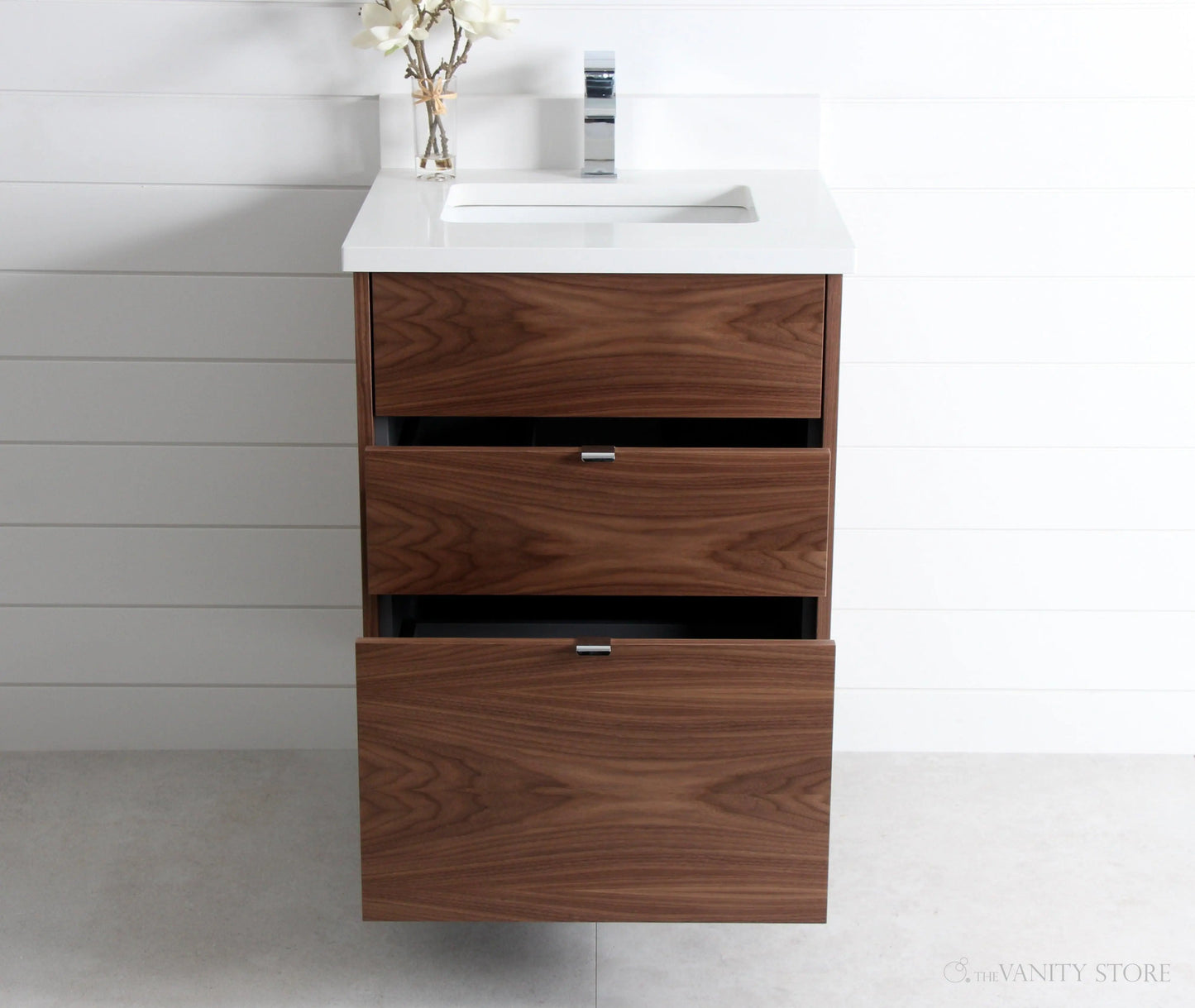 Austin 24", Teodor® Modern American Black Walnut Vanity Teodor Bathroom VanityCanada
