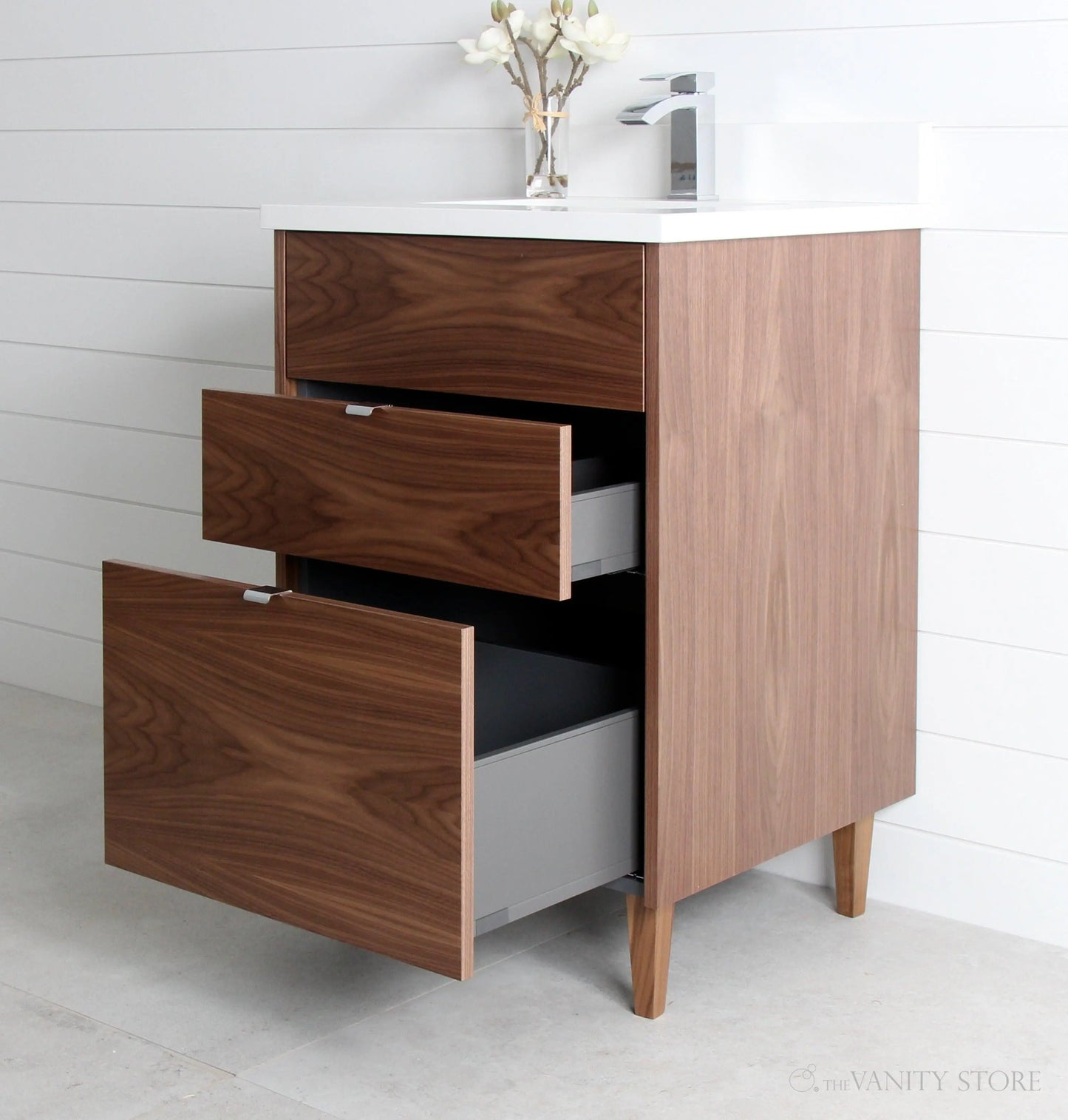 Austin 24", Teodor® Modern American Black Walnut Vanity Teodor Bathroom VanityCanada