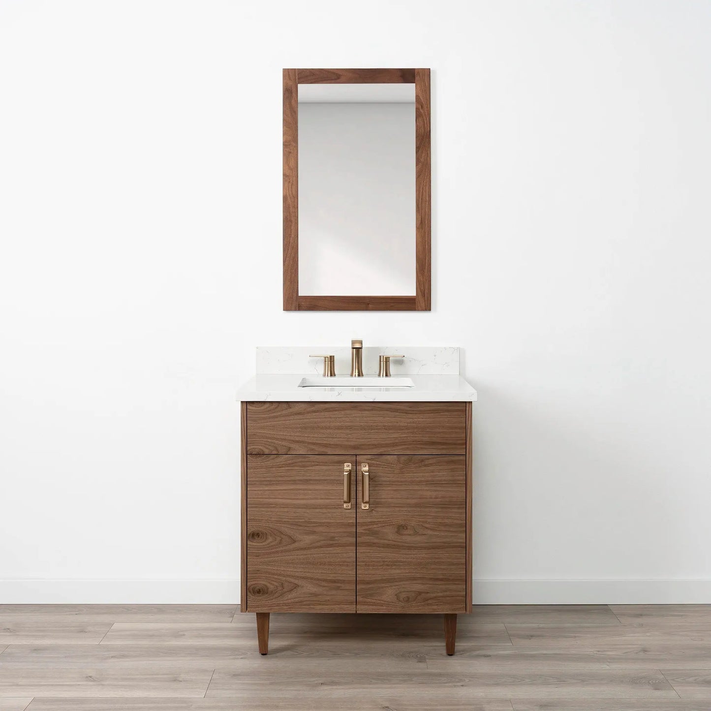 Austin SLIM 30" American Black Walnut Bathroom Vanity Teodor Bathroom Vanity Canada