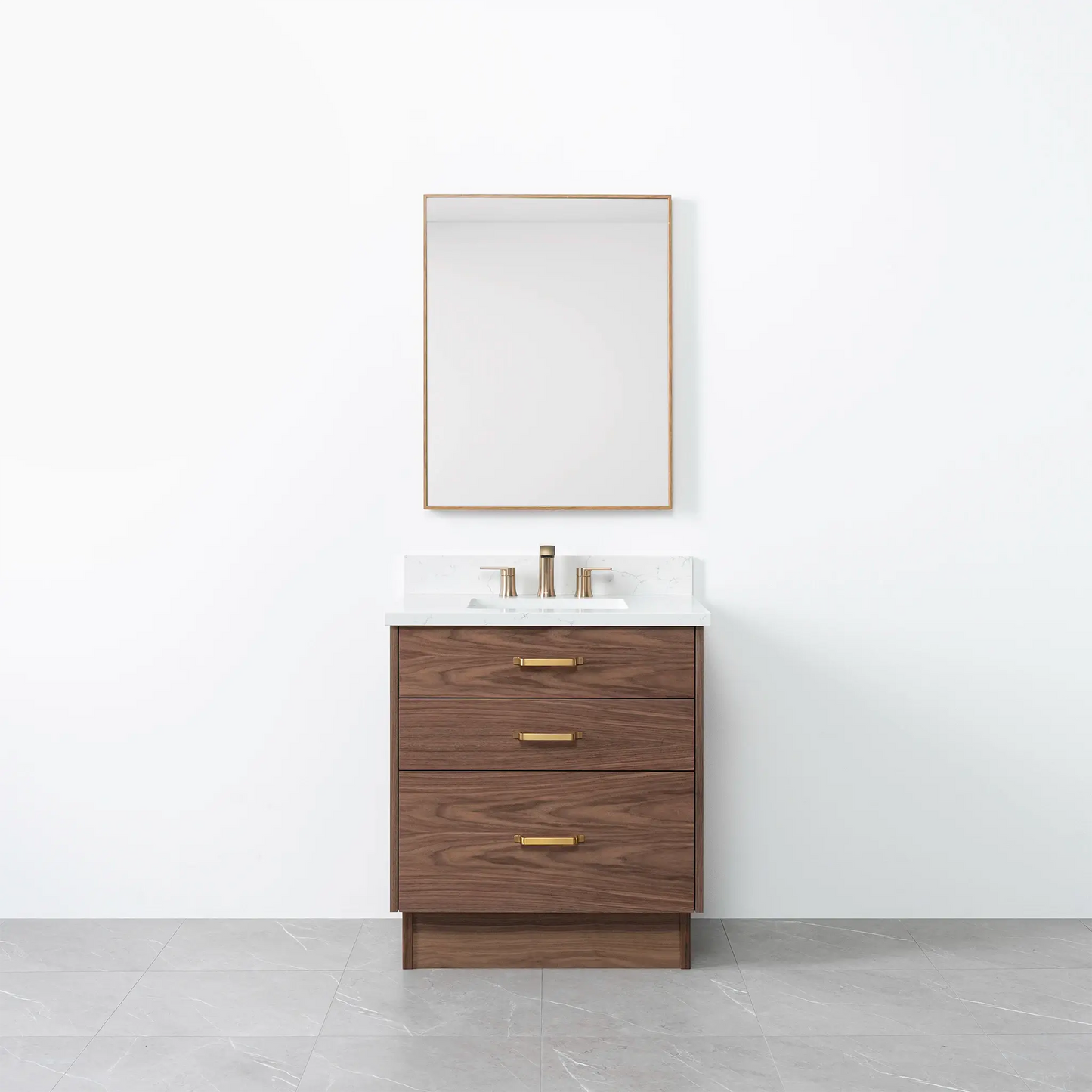 Austin 30", Teodor® Modern American Black Walnut Vanity Teodor