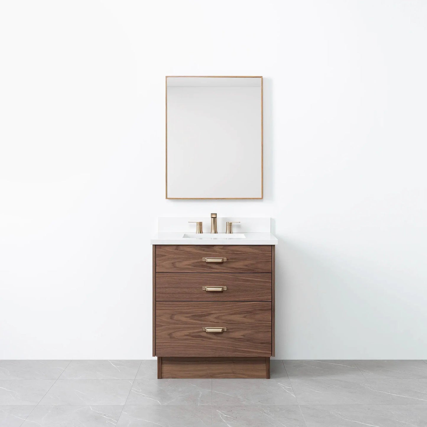Austin 30", Teodor® Modern American Black Walnut Vanity Teodor