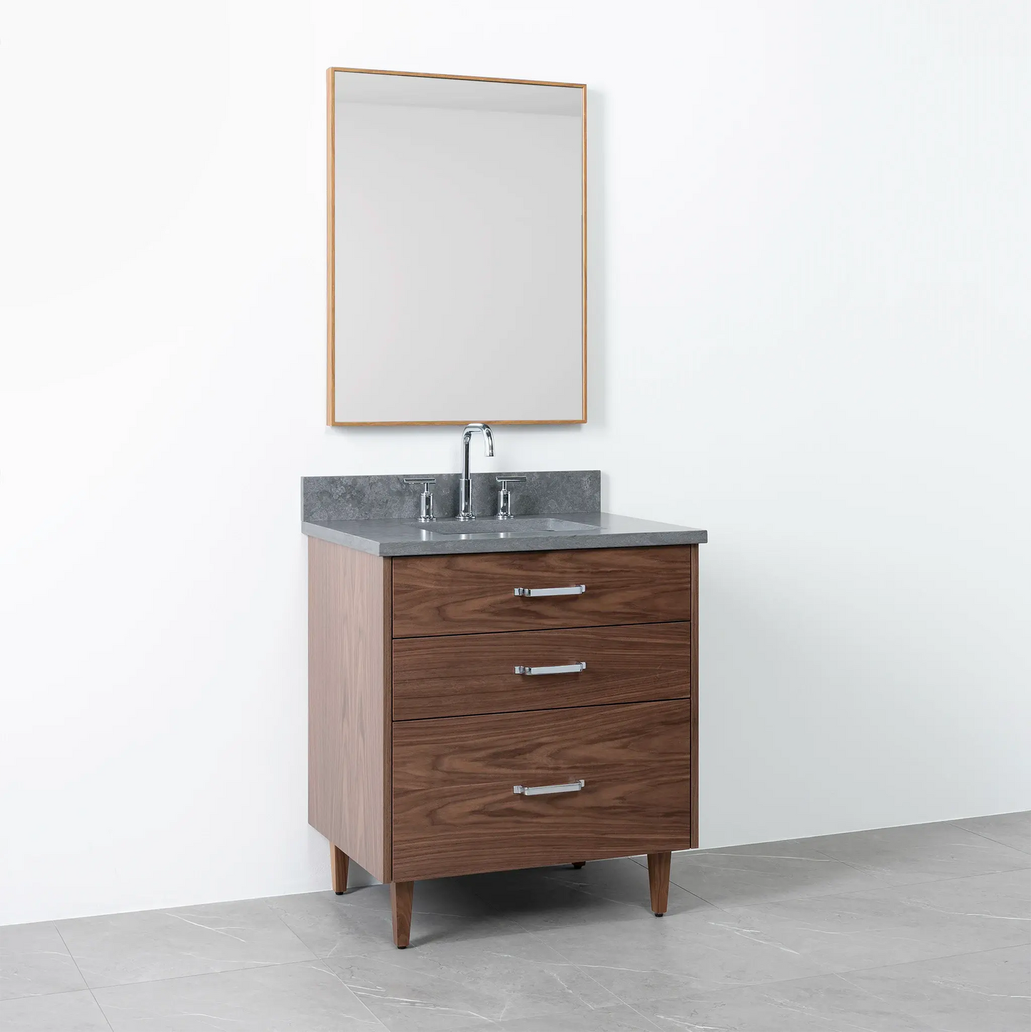 Austin 30", Teodor® Modern American Black Walnut Vanity Teodor
