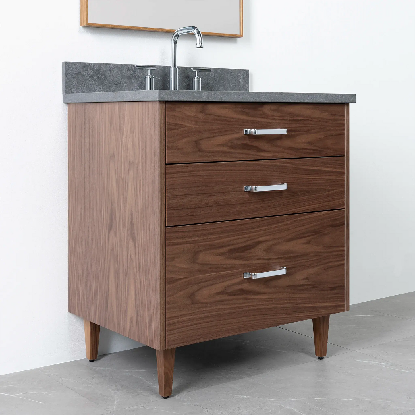 Austin 30", Teodor® Modern American Black Walnut Vanity Teodor
