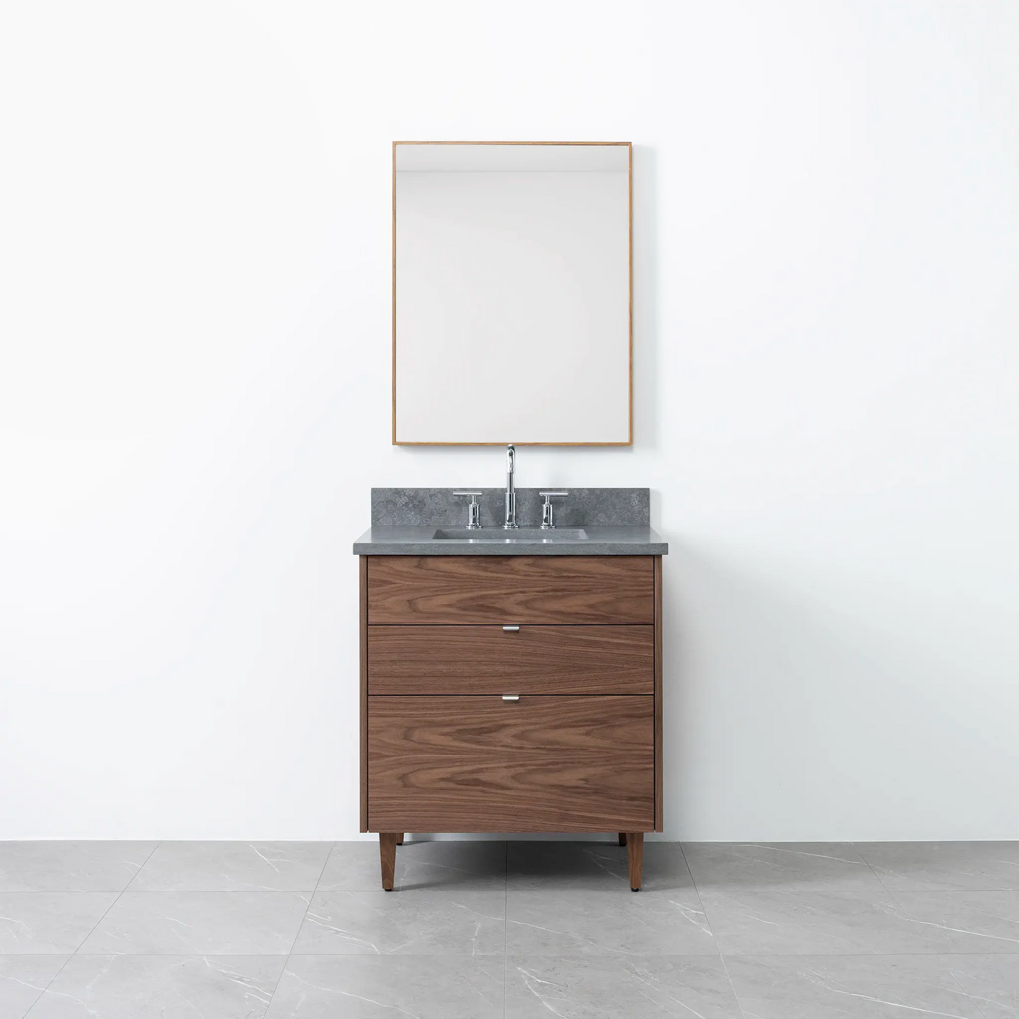 Austin 30", Teodor® Modern American Black Walnut Vanity Teodor