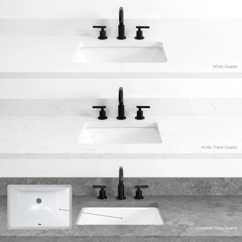 Austin 36", Teodor® Modern Wall Mount Gloss White Vanity, Right Sink Teodor Bathroom VanityCanada
