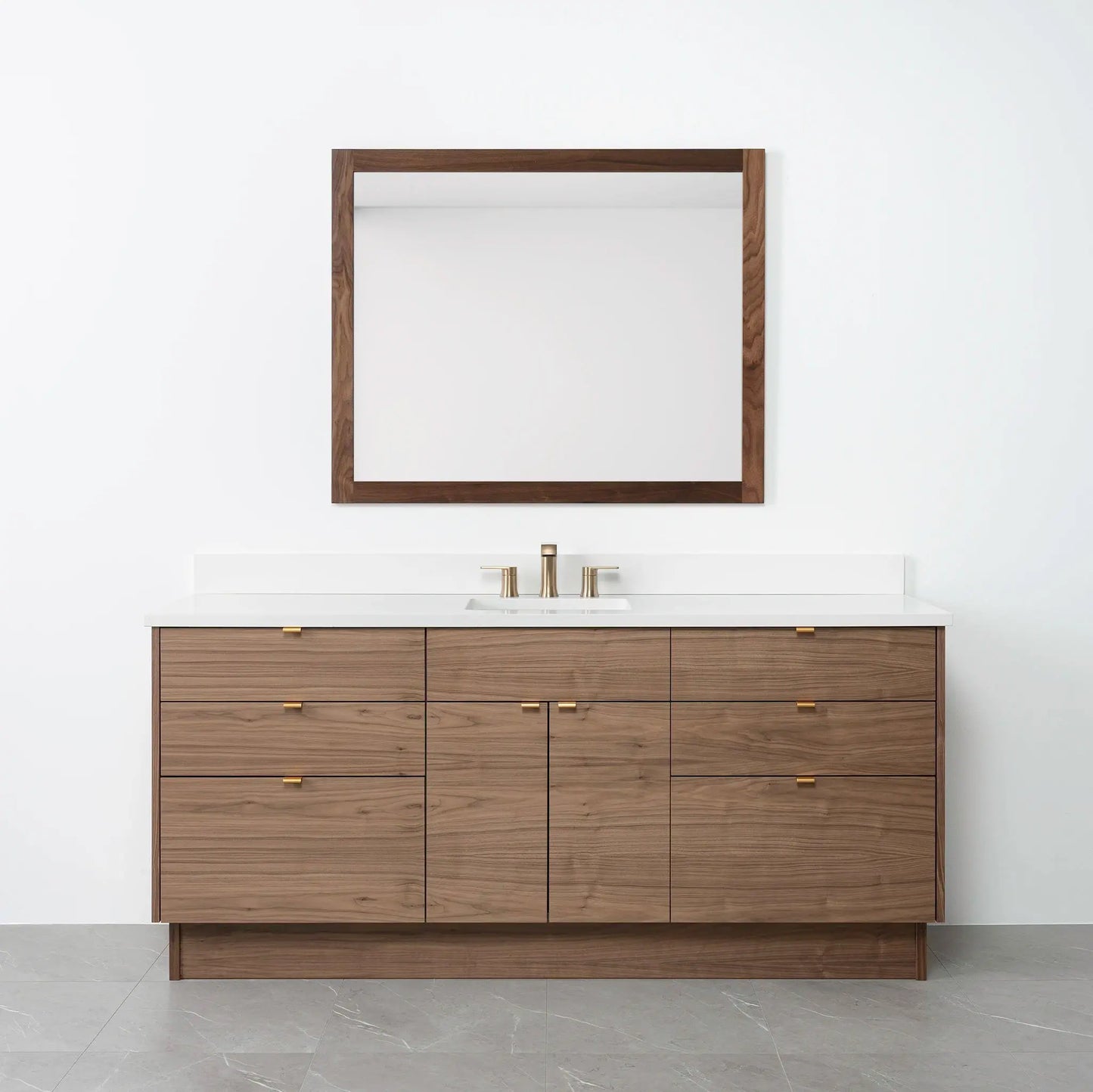 Austin 72", Teodor® Modern American Black Walnut Vanity Teodor Bathroom VanityCanada