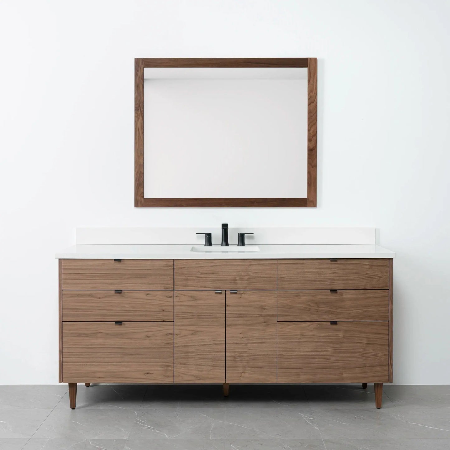 Austin 72", Teodor® Modern American Black Walnut Vanity Teodor Bathroom VanityCanada